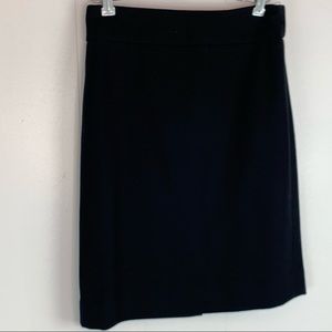 J. Crew Black Wool Skirt Sz 0